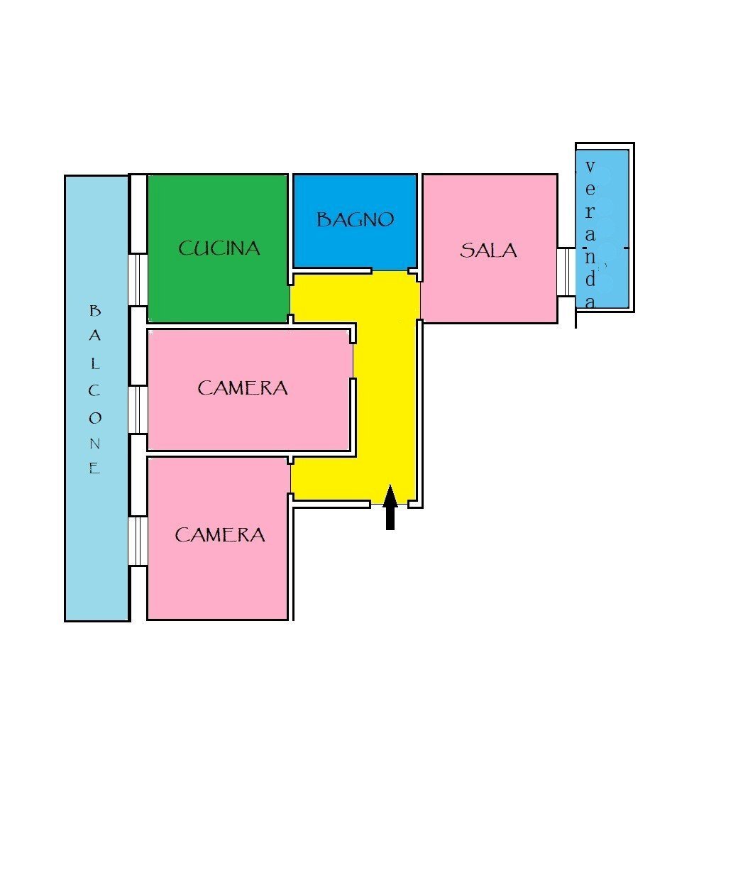 planimetria - Apartment Savona (neighborhood Villapiana) - floor plans 1