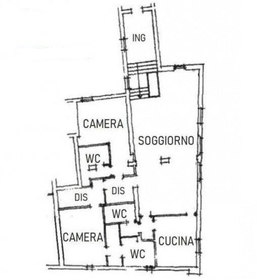 Attico via Galliera, 20, Bologna (zona Marconi) - planimetria 1