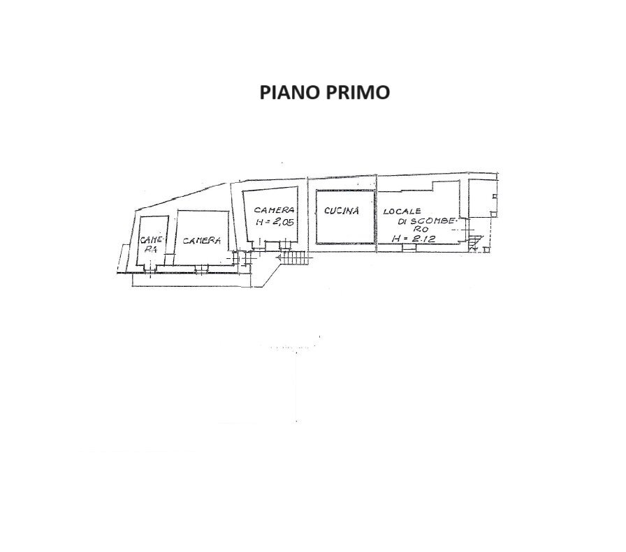 Rustico borgata Porte, 1, Massello - planimetria 1
