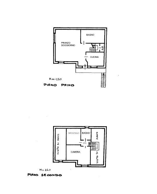 Quadrilocale Via Cesare Ollietti, La Salle - planimetria 1