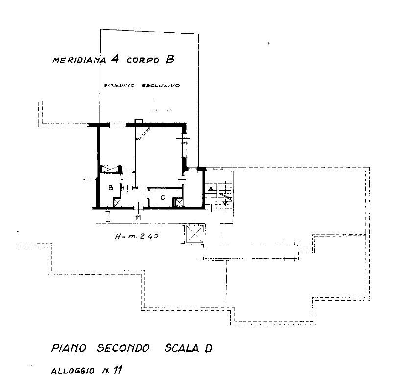 Three-room apartment Rue Verney, Prè-Saint-Didier - floor plans 1