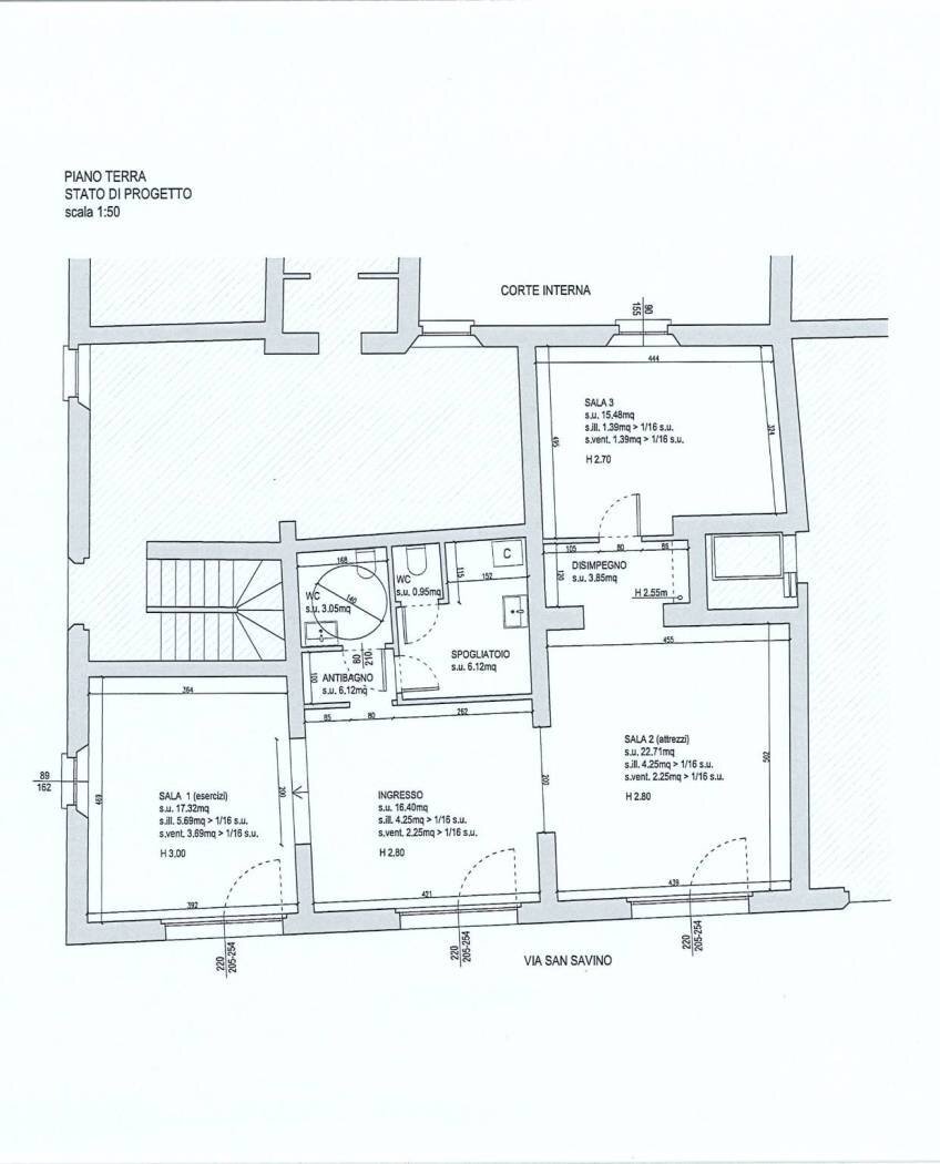 Shop via San Savino, 1, Bologna (neighborhood Lame) - floor plans 1