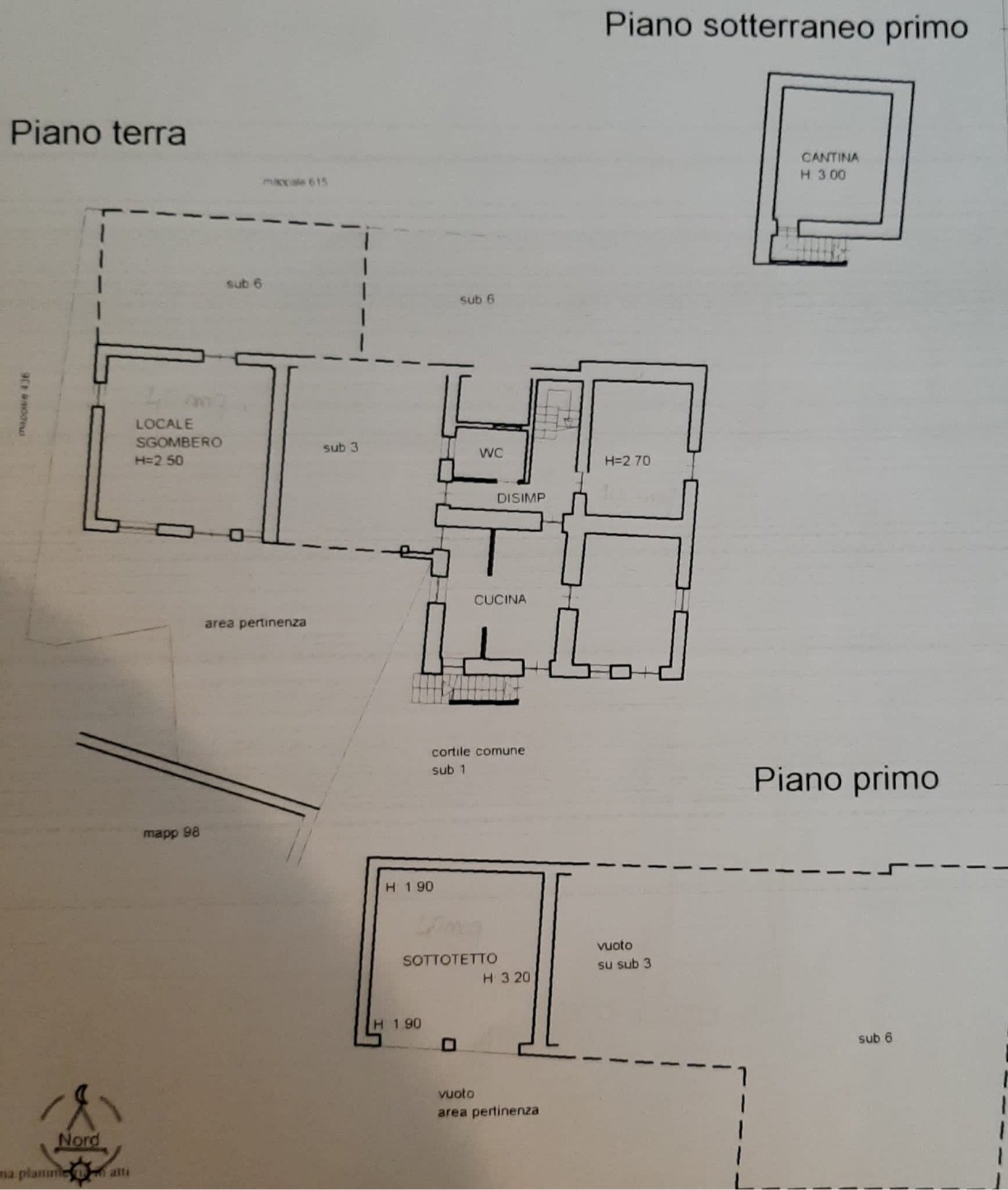 Villa Via Fucine, Dronero - planimetria 1