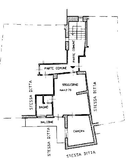 Bilocale borgata Cugno, 1, Prali - planimetria 1