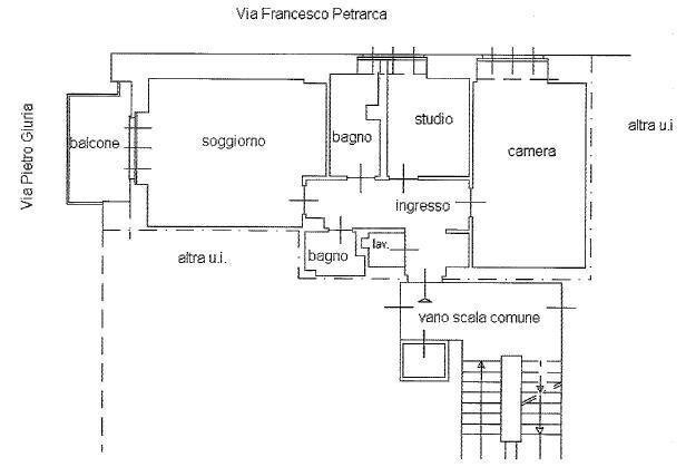 planimetria.jpg - Appartamento Via Francesco Petrarca 28, Torino - planimetria 1