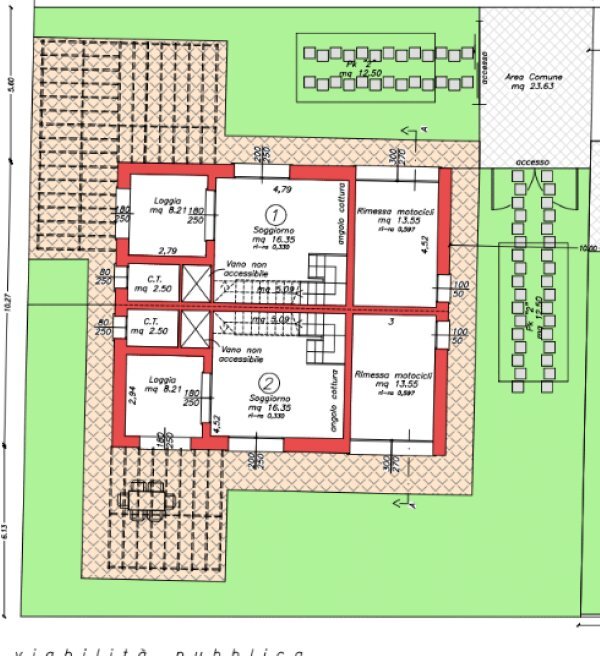 Porzione di casa Ravenna - planimetria 1