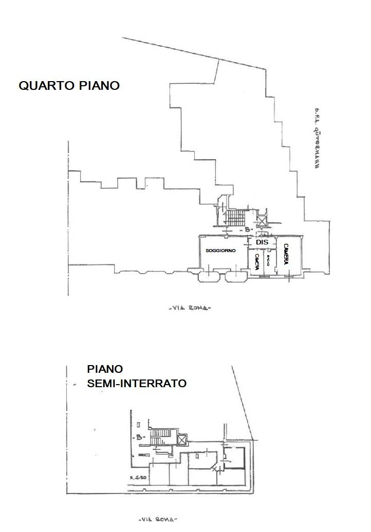 Three-room apartment via roma, 24A, Perosa Argentina - floor plans 1