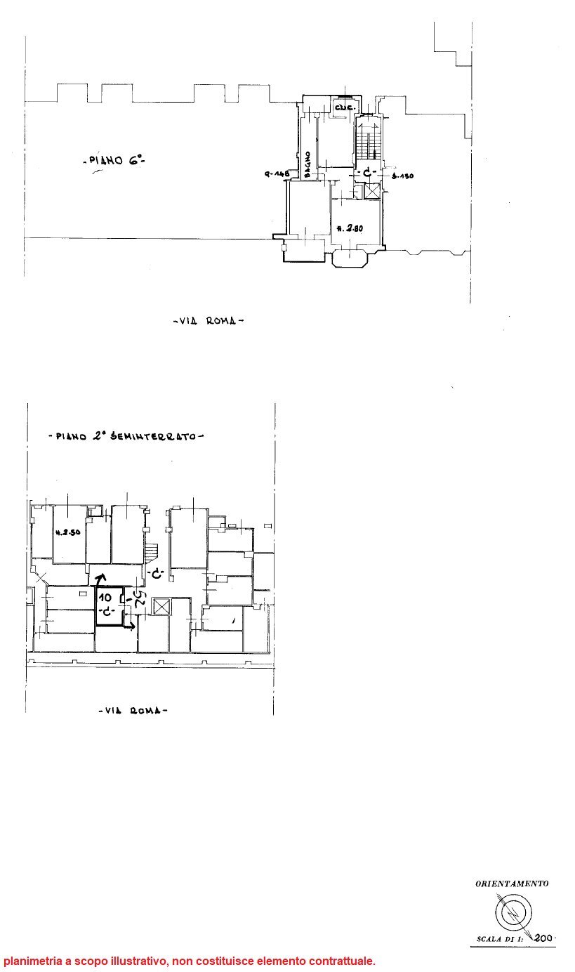 Trilocale via roma, 24B, Perosa Argentina - planimetria 1