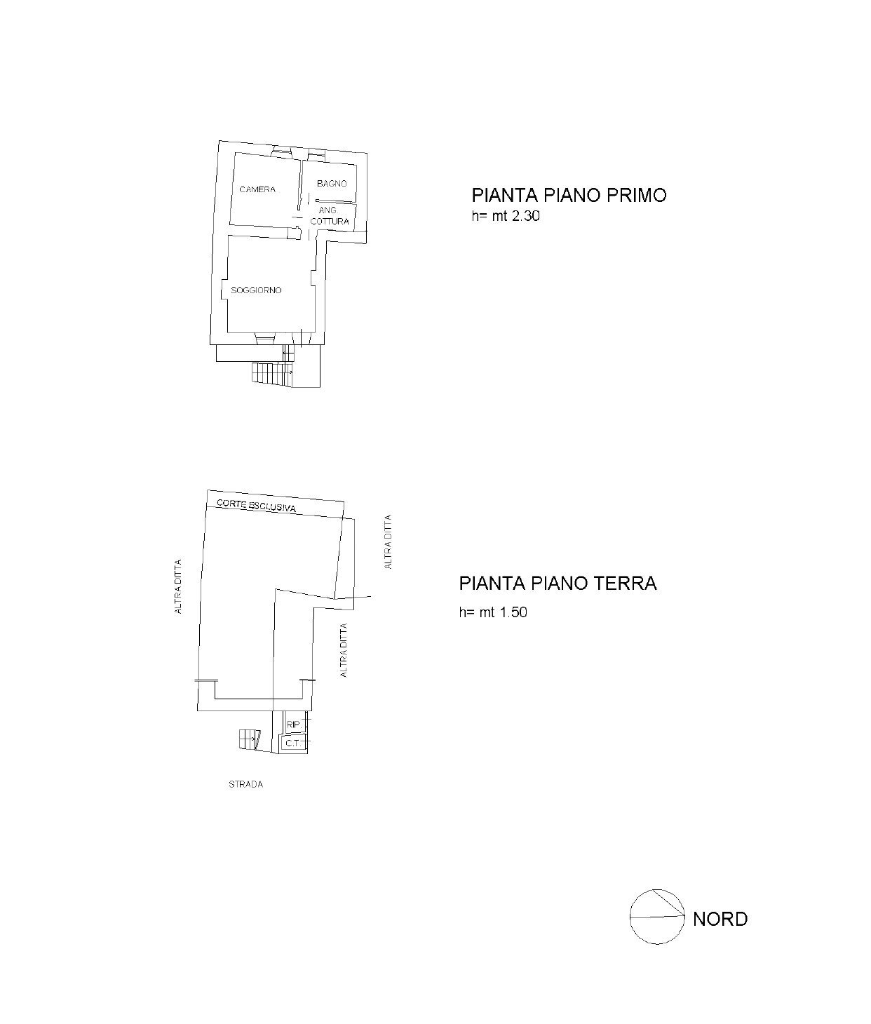 Porzione di casa frazione Villaretto, 13, Roure - planimetria 1