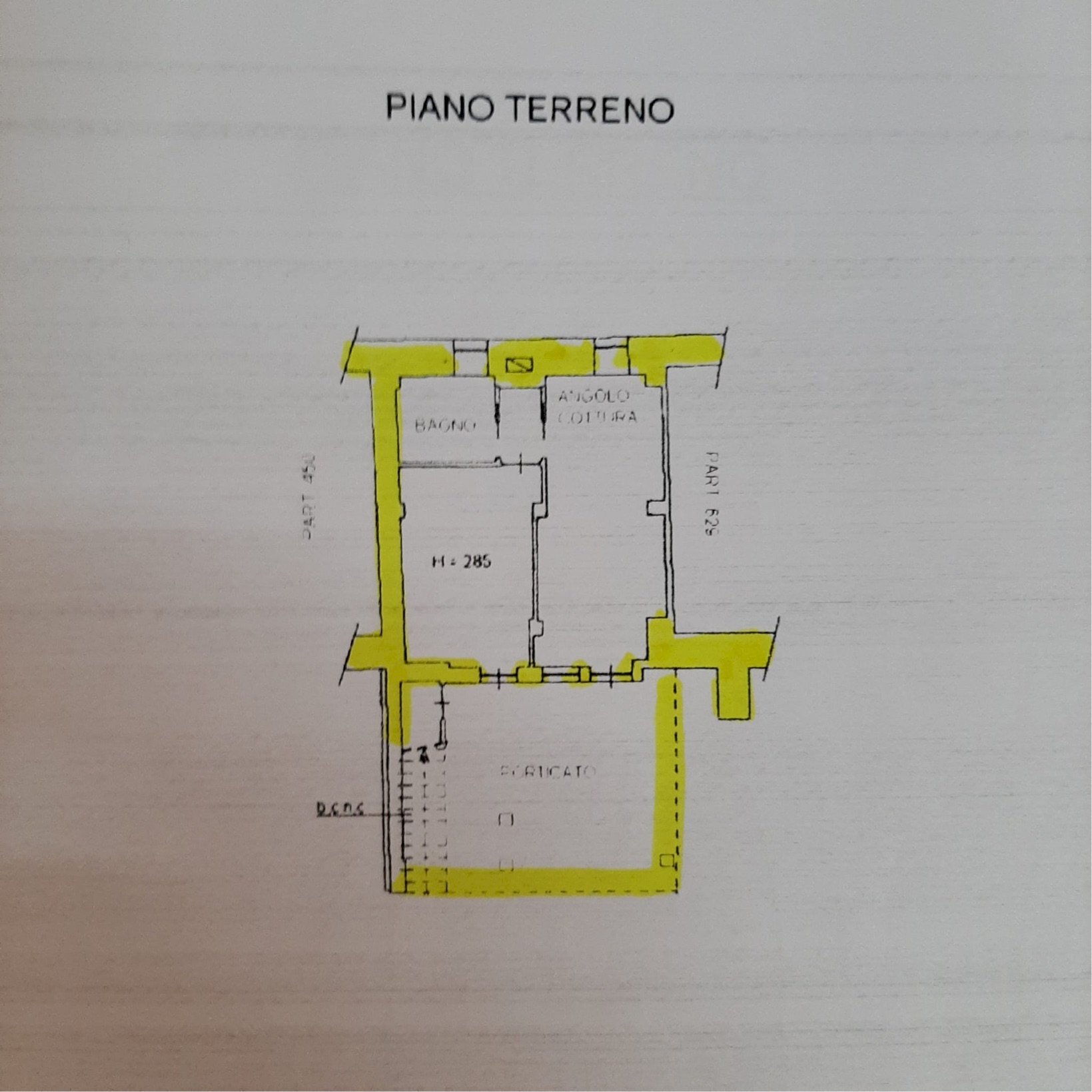 Townhouse via Umberto I, Rocca de' Baldi - floor plans 1