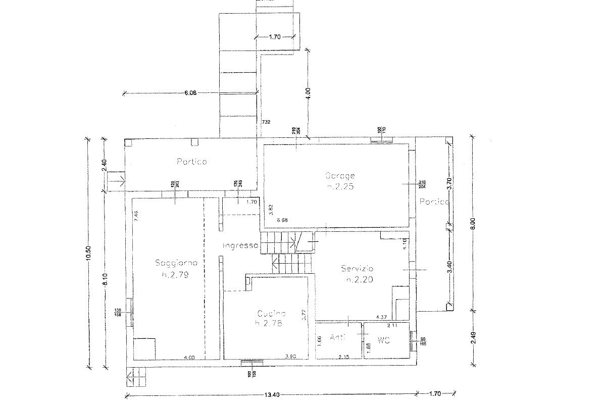 Small Villa Bagnacavallo - floor plans 1