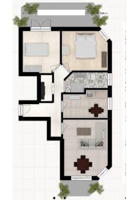 Attic via Vittorio Veneto, 13, Rho - floor plans 1