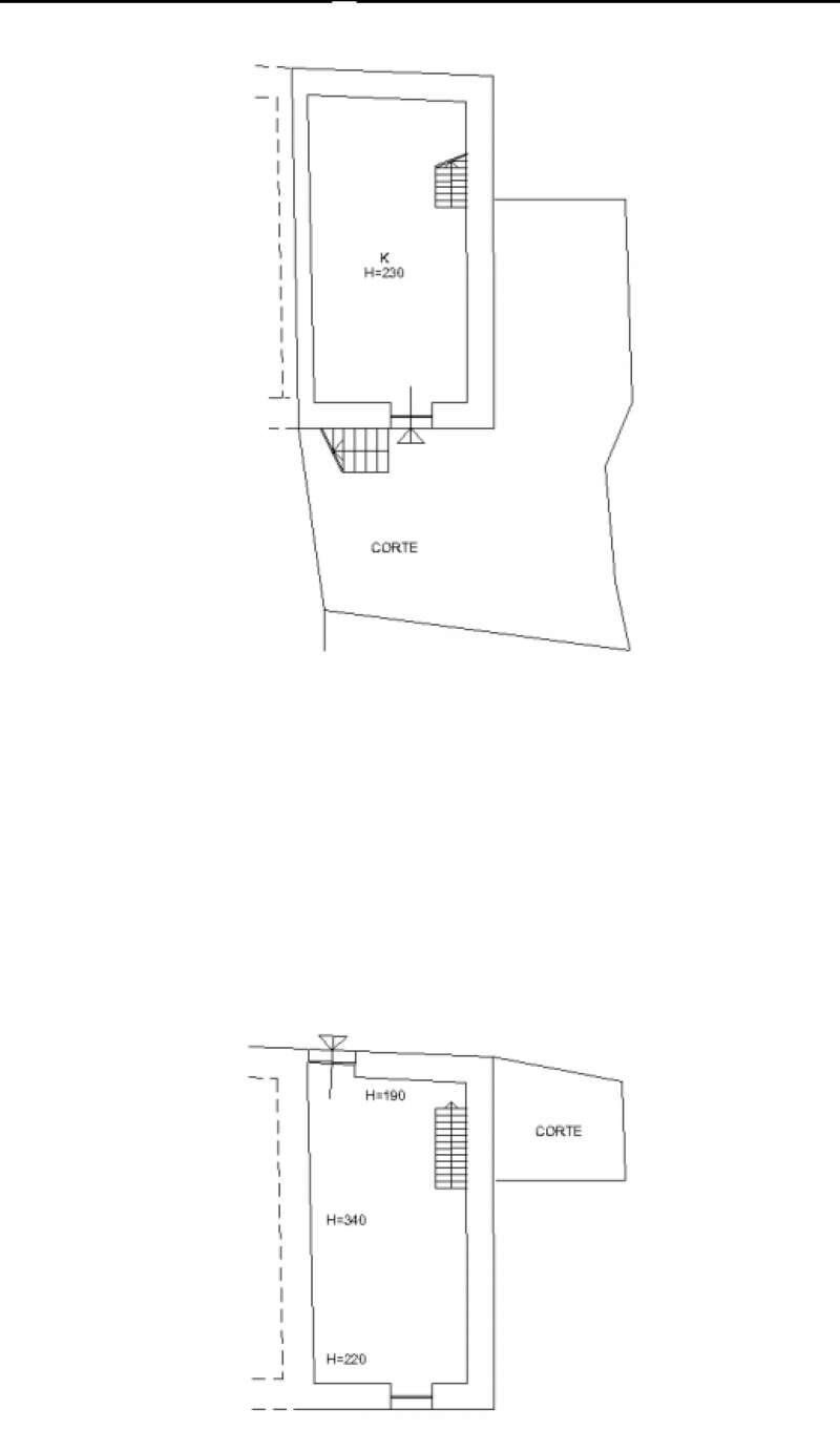 plan  - Rustico via Levà, Sori - planimetria 1