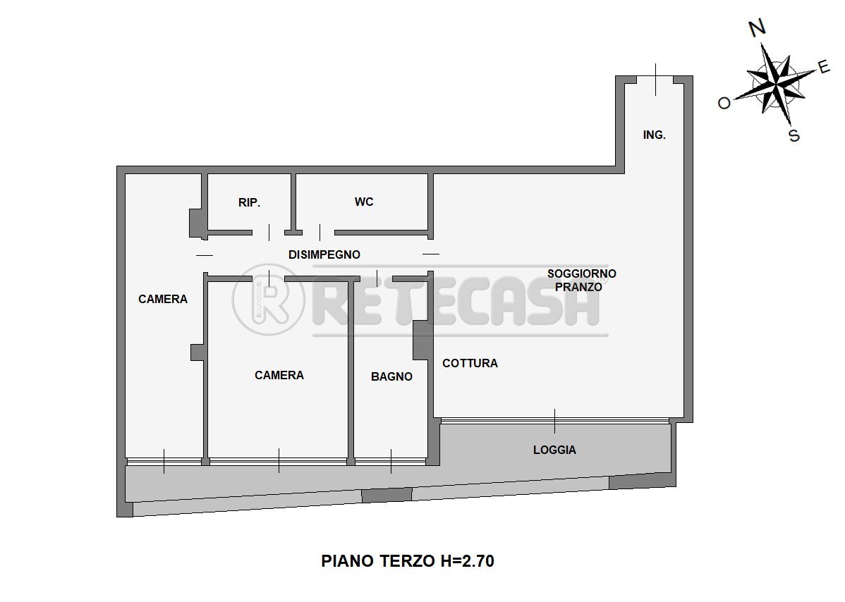 PLANIMETRIA 2 - Appartamento Via Padova 71, Vigonza - planimetria 1