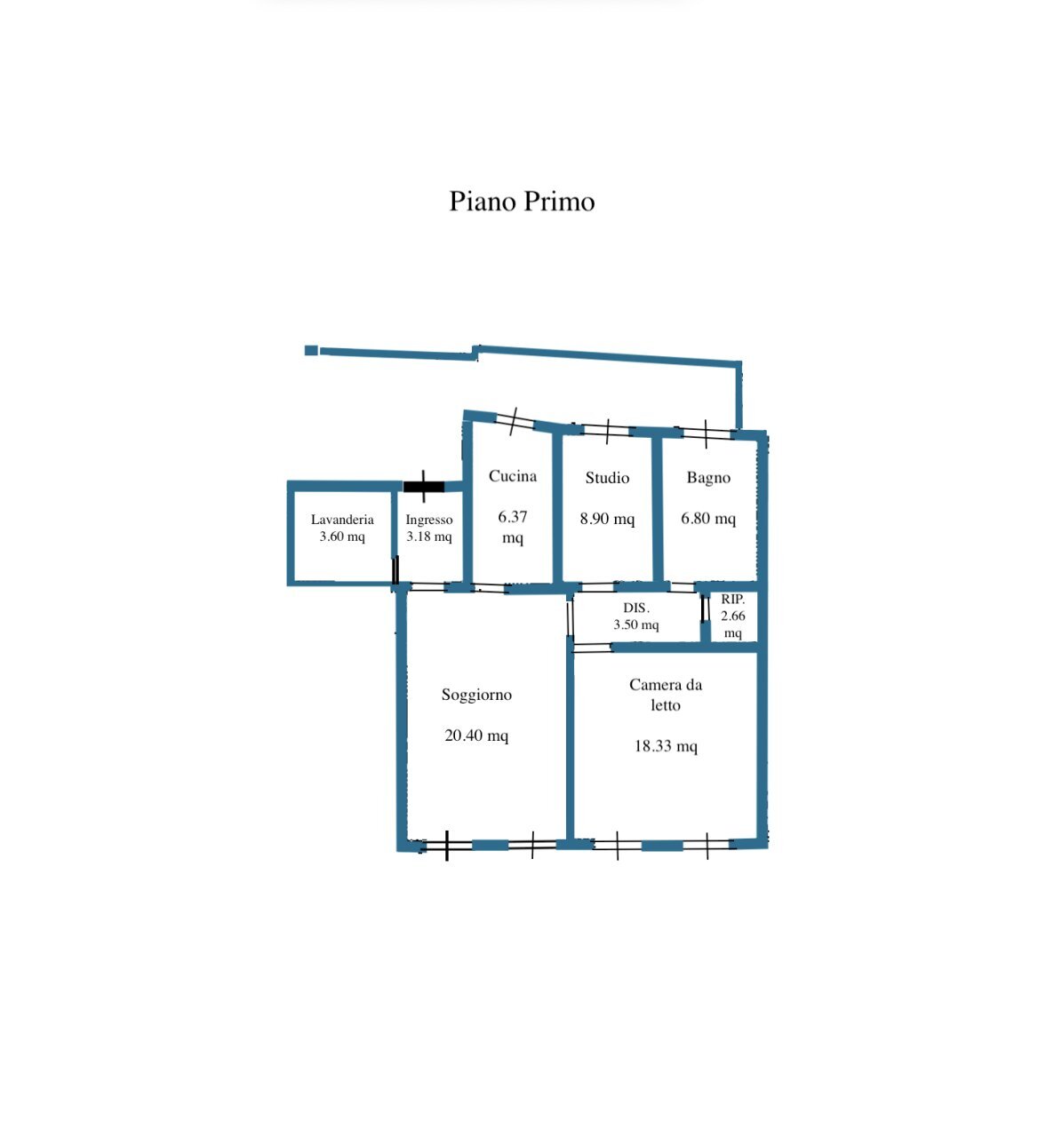 Planimetria.png - Appartamento Viale Gaspare Finali, Cesena - planimetria 1