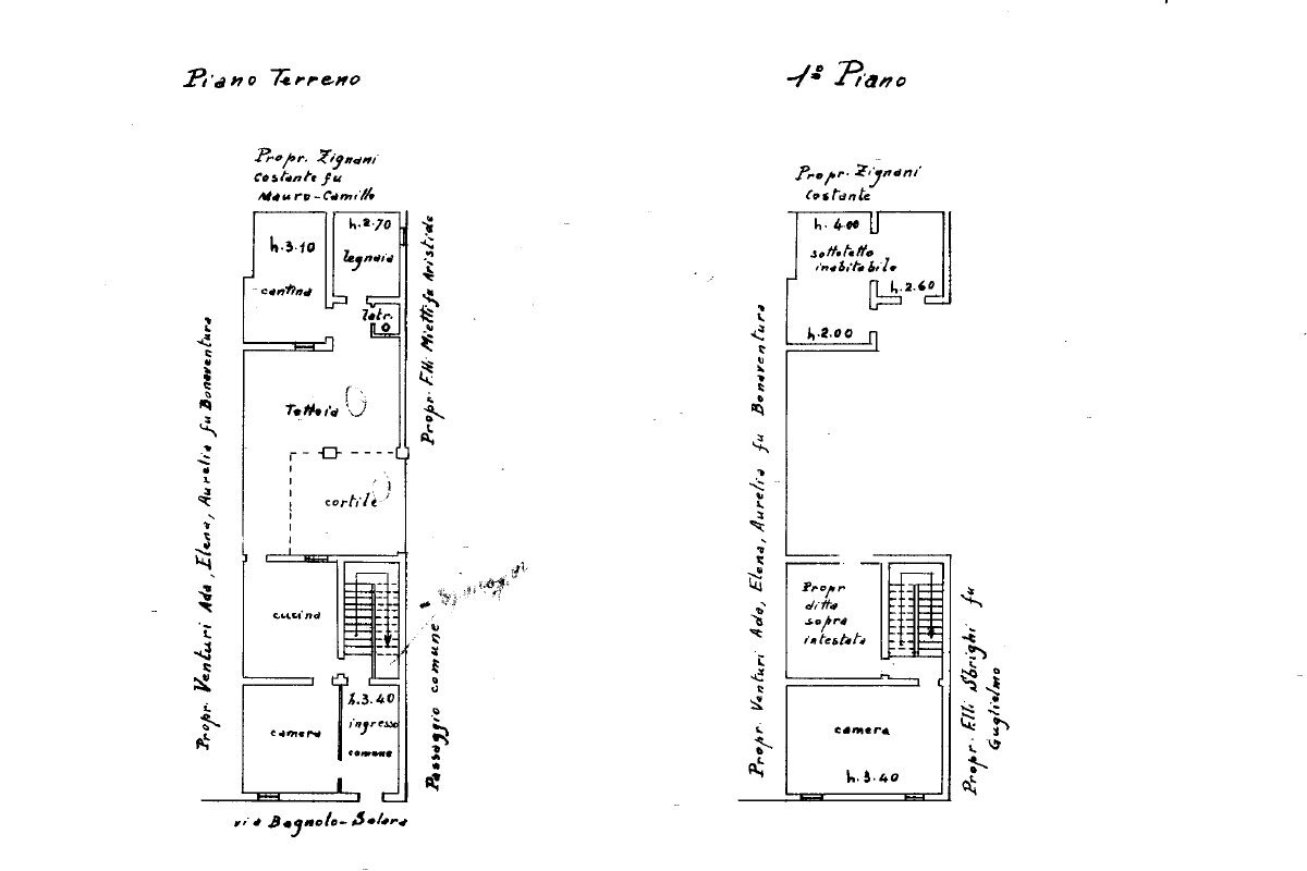 Villa a Schiera Ravenna - planimetria 1