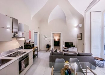 salone con angolo cottura - Bilocale Vico San Severino, Napoli - foto 5