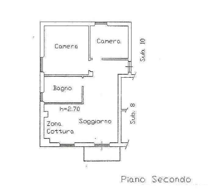 SP190_vendita_appartamento_vista_mare_la_spezia - Four-room apartment La Spezia - floor plans 1