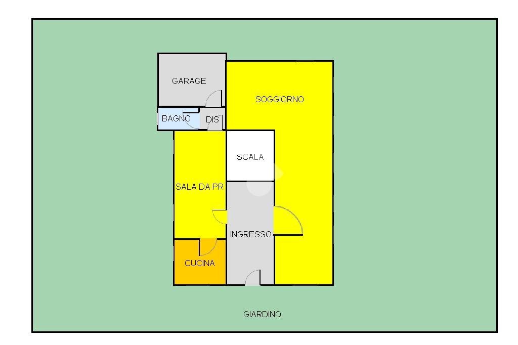 Villa Via roosevelt, Carpi - planimetria 1