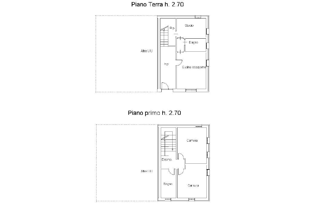 Casa semi indipendente Via massara, Mirandola - planimetria 1