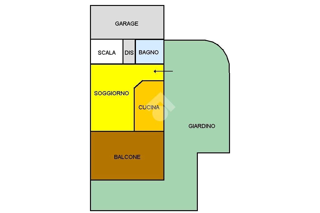 Portion of a house Via A. Paltrinieri, San Felice sul Panaro - floor plans 1