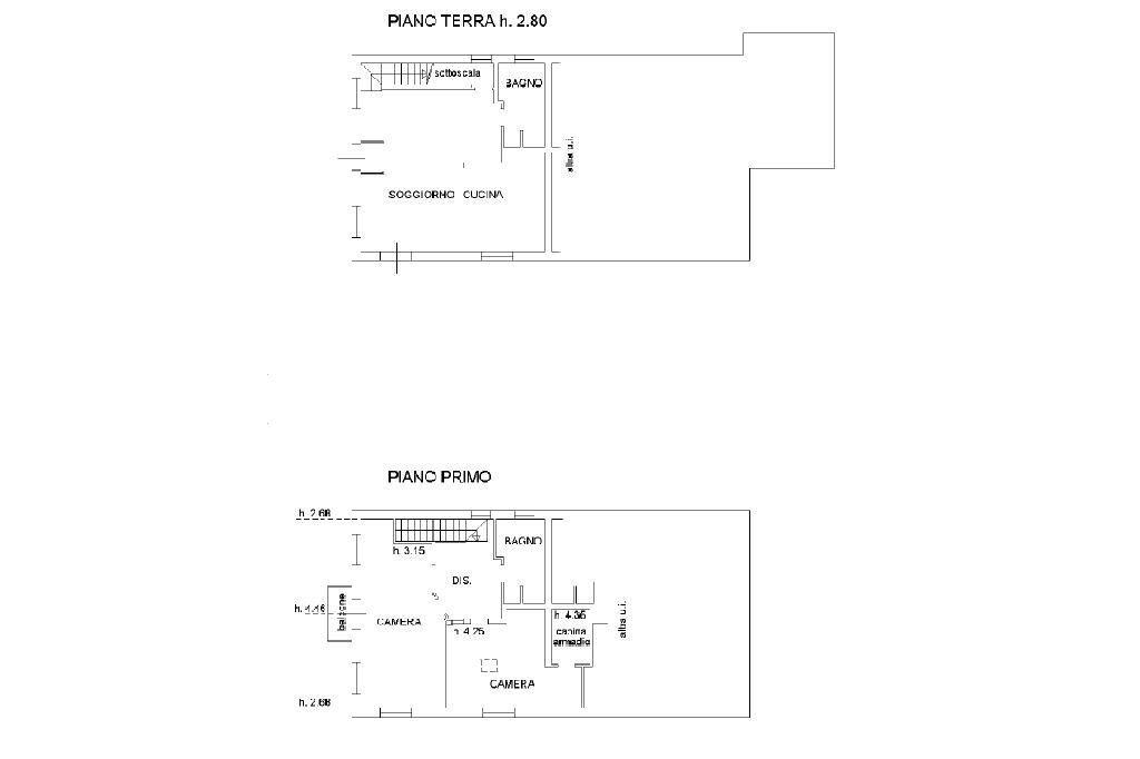 Independent house Via Canalazzo, San Prospero - floor plans 1