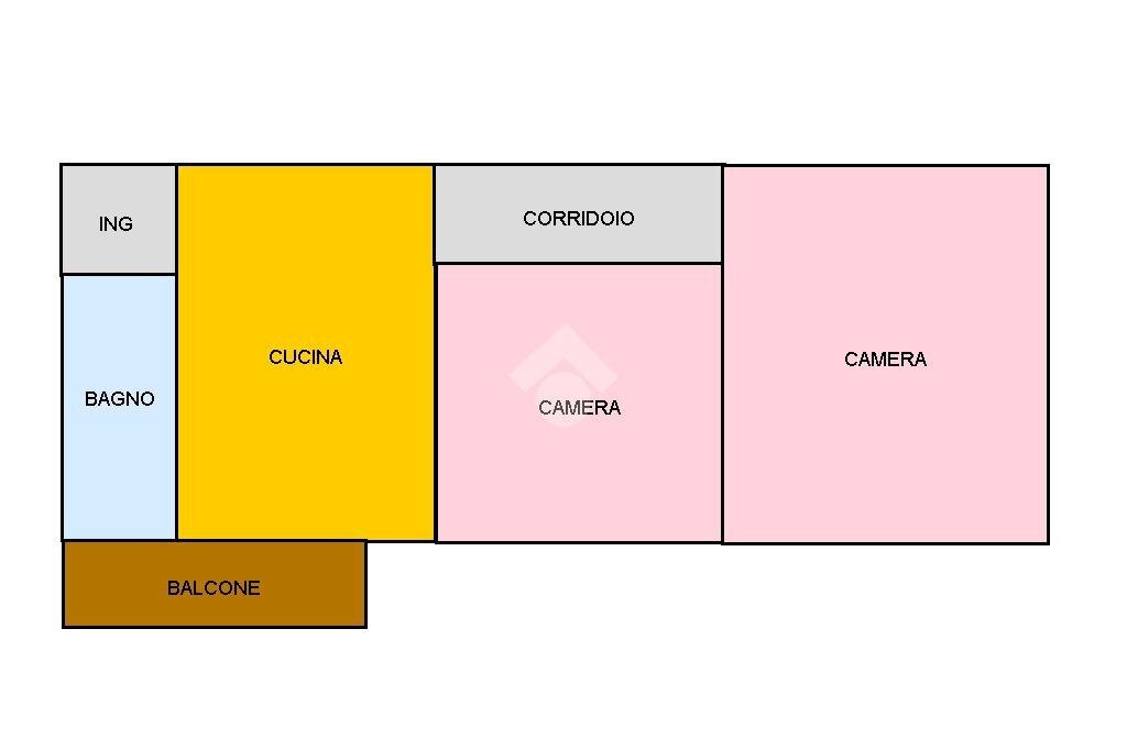 Trilocale Via Amendola, Mirandola - planimetria 1