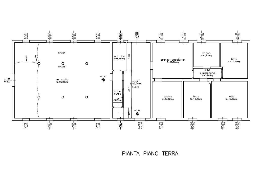 Casa indipendente Via Prati Vaccheria, Soliera - planimetria 1