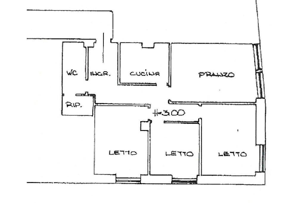 Four-room apartment Viale Bologna, Cervia - floor plans 1