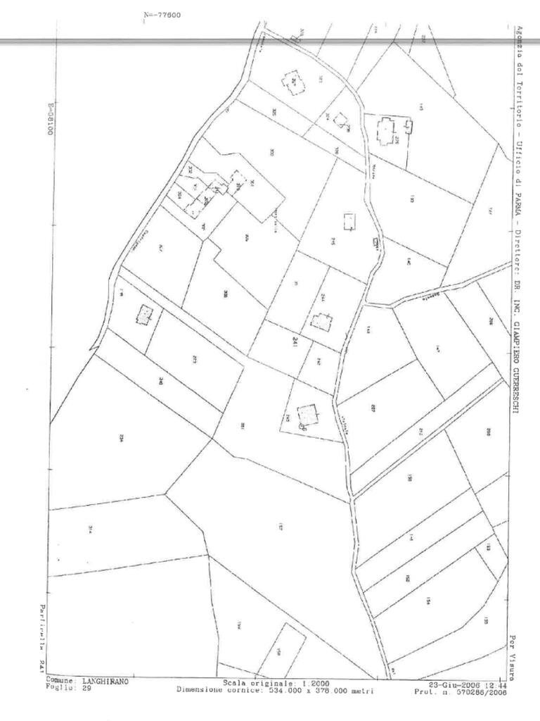 Building land Str. Castrignano, Langhirano - floor plans 1