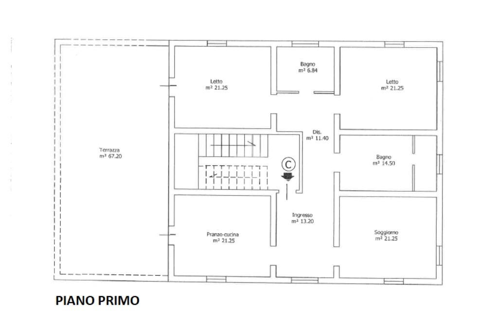 Villa Via C. Fornasini, Poggio Renatico - planimetria 1