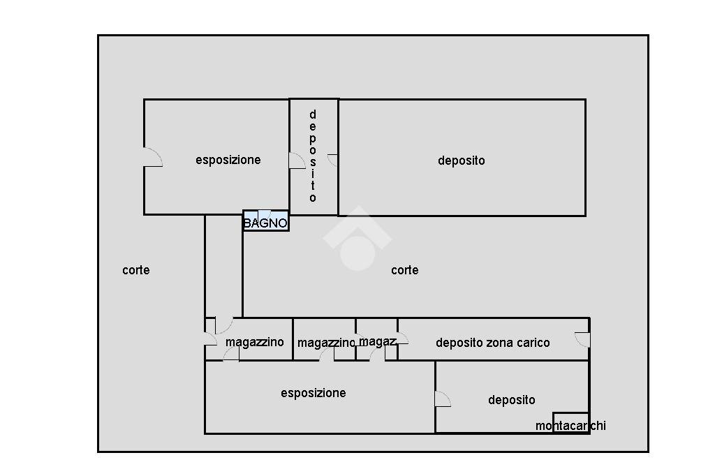 Capannone capannone via ravennate, Cesena - planimetria 1