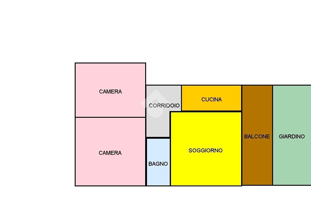 Trilocale Via Bernini, Cesenatico - planimetria 1