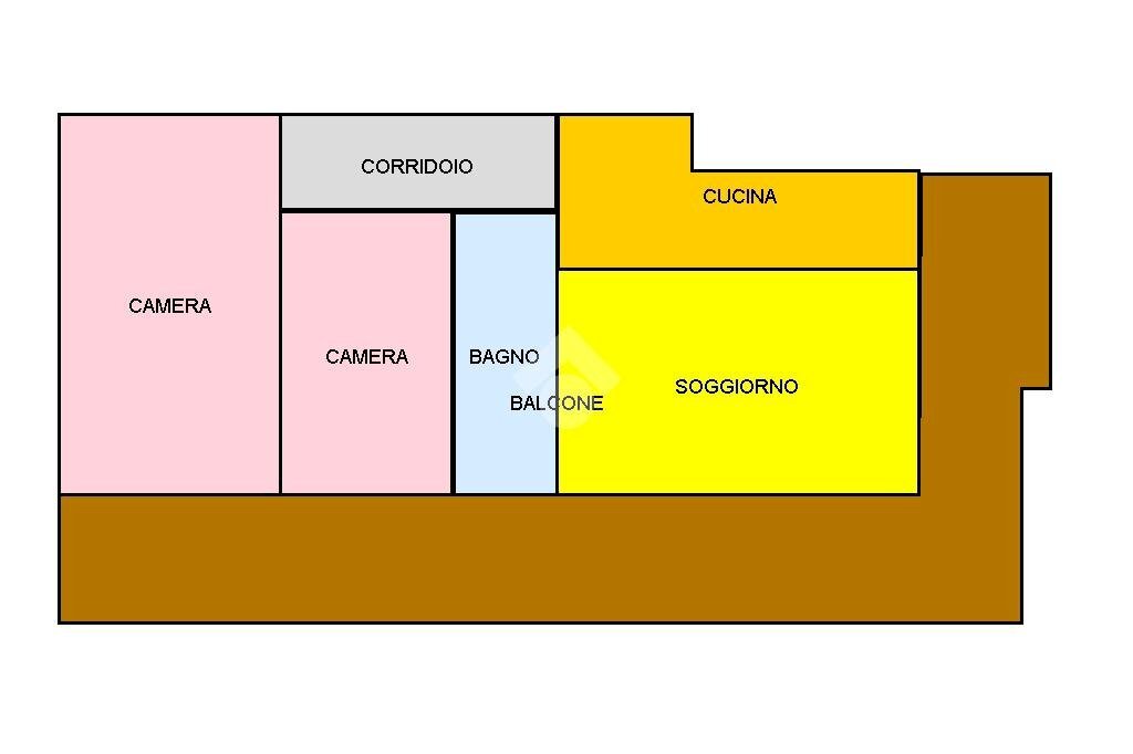 Trilocale Via Raffaello, Cesenatico - planimetria 1