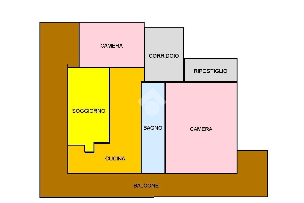 Three-room apartment Via Mantegna, Cesenatico - floor plans 1