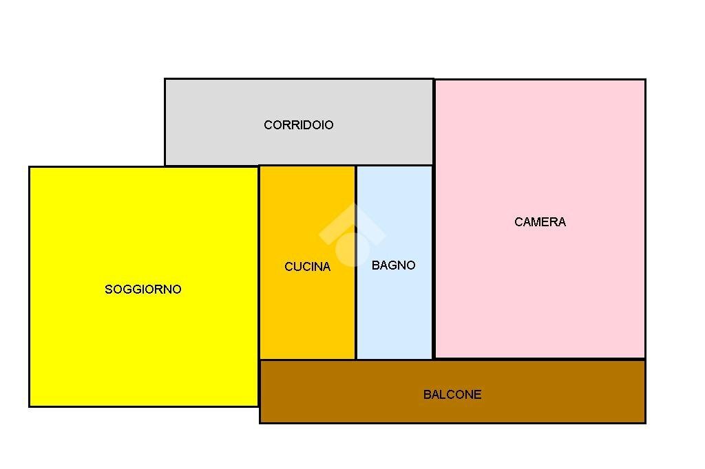 Bilocale Via Antonio Gramsci, Gatteo - planimetria 1