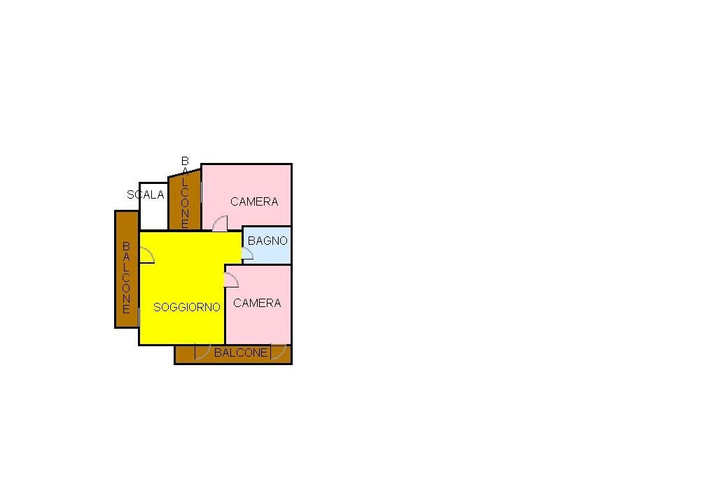 Three-room apartment Saint, Saint-Vincent - floor plans 1