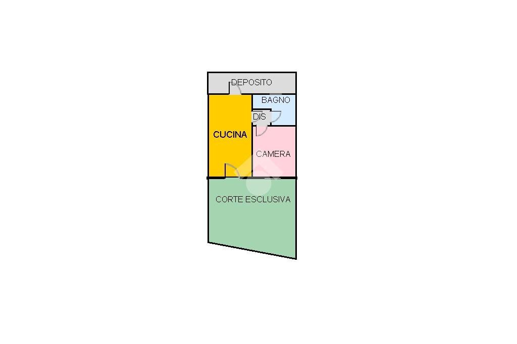 Two-room apartment Località Torin, Pontey - floor plans 1