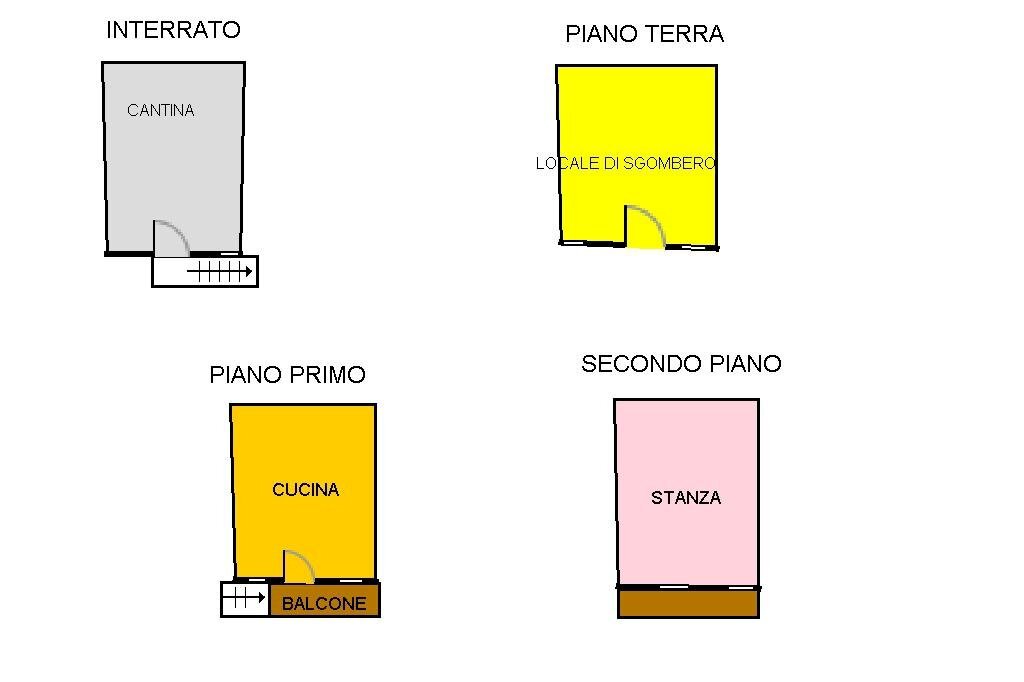 Rustic Frazione Cretadonaz, Chatillon - floor plans 1