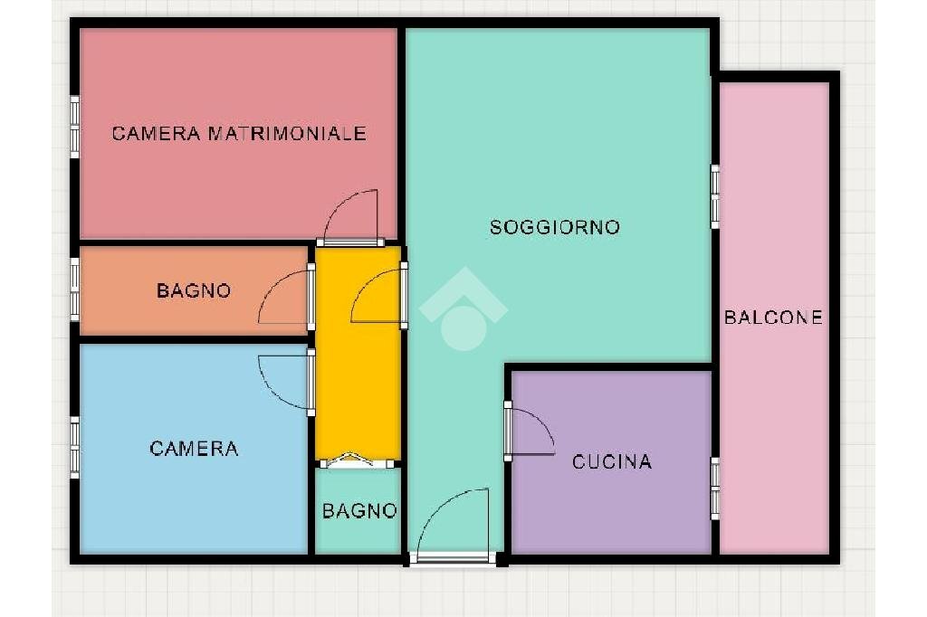 Three-room apartment Via Ugo la Malfa, Rho - floor plans 1