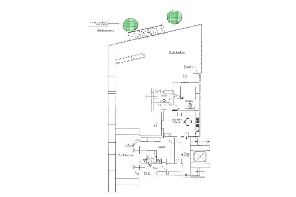 Three-room apartment Via Stadio Comunale, Cavallermaggiore - floor plans 1