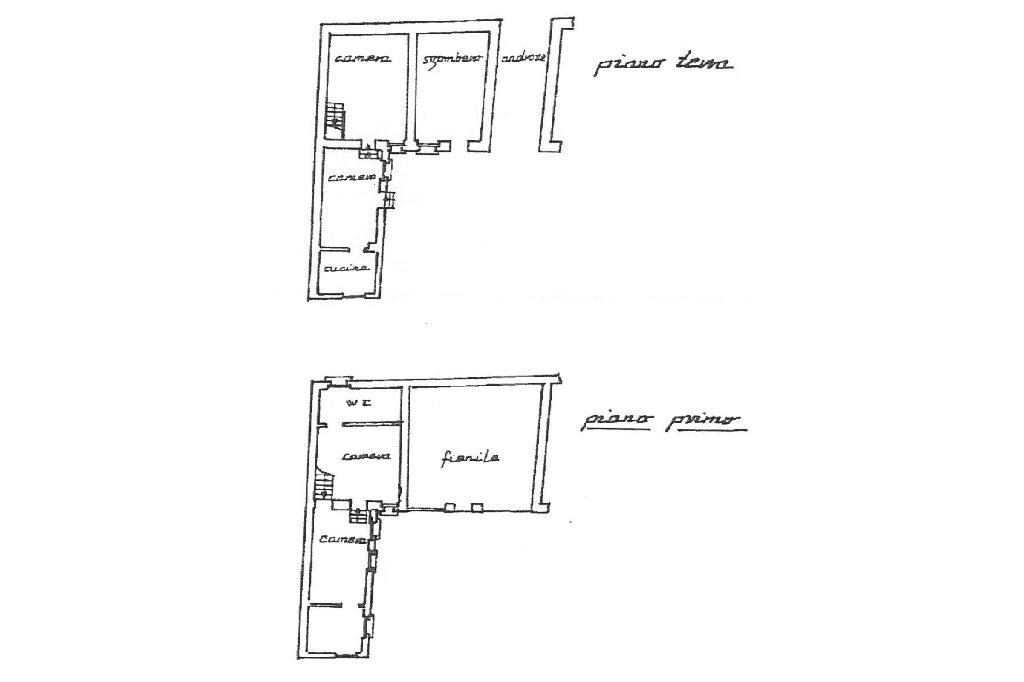 Semi-detached house Via Bagiarini, Cunico - floor plans 1