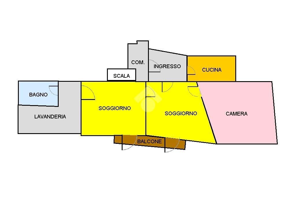 Quadrilocale via oneto, Novi Ligure - planimetria 1