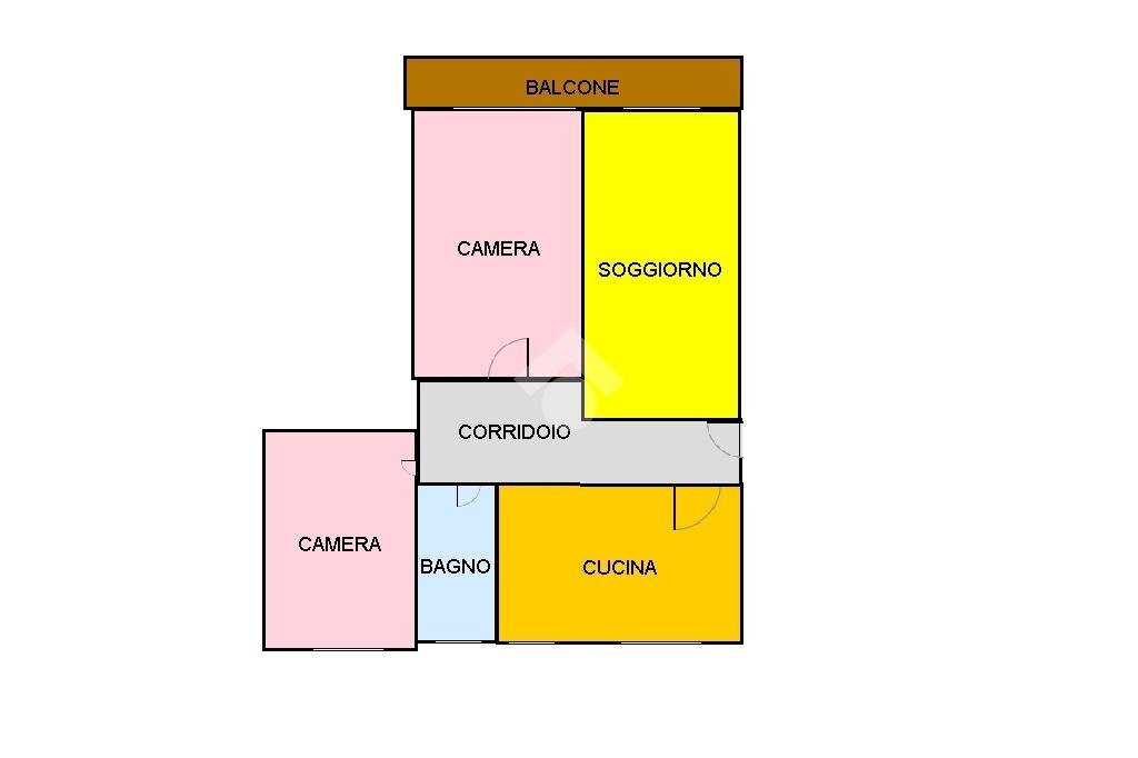 Four-room apartment Via Pietro Isola, Novi Ligure - floor plans 1