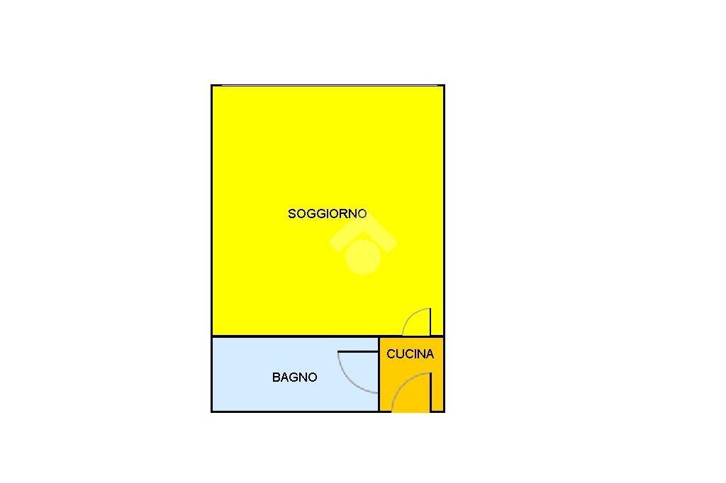One-room apartment Via Pinerolo, Sestriere - floor plans 1