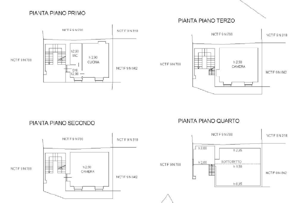 Casa semi indipendente Via Sant'Antonio Inferiore, Mezzana Mortigliengo - planimetria 1