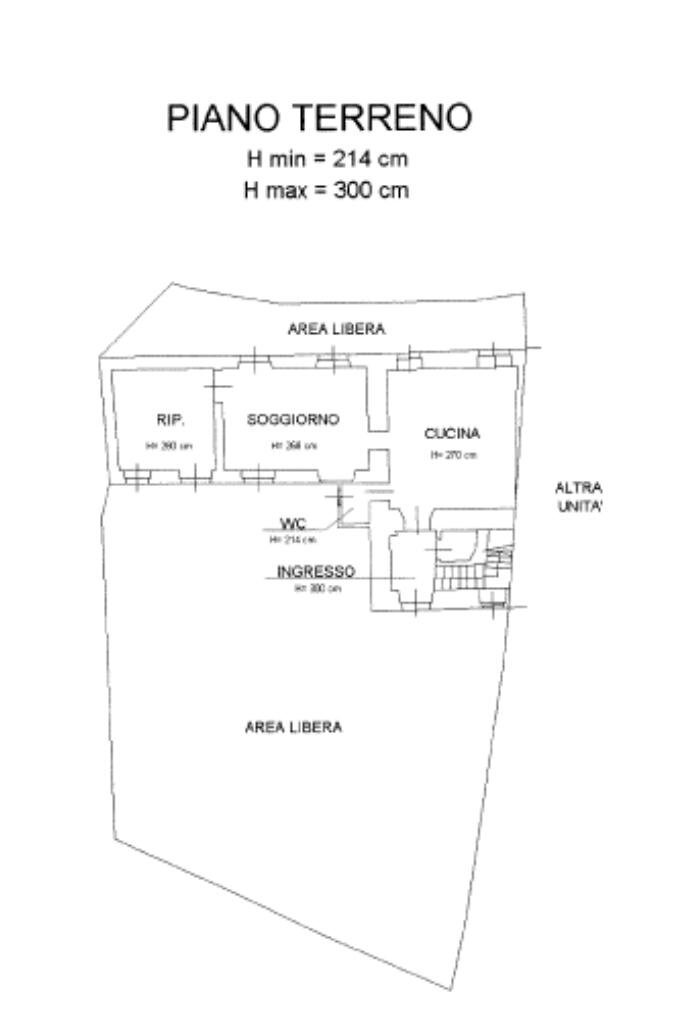 Casa semi indipendente Frazione simone, Valdilana - planimetria 1
