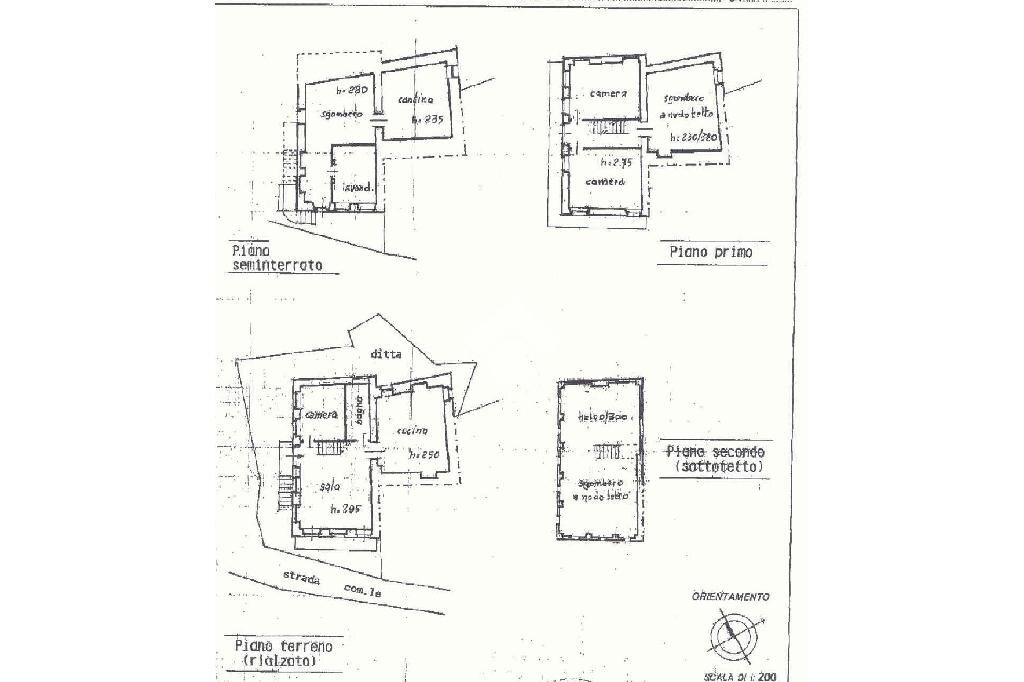 Casa semi indipendente Via Sola, Mezzana Mortigliengo - planimetria 1