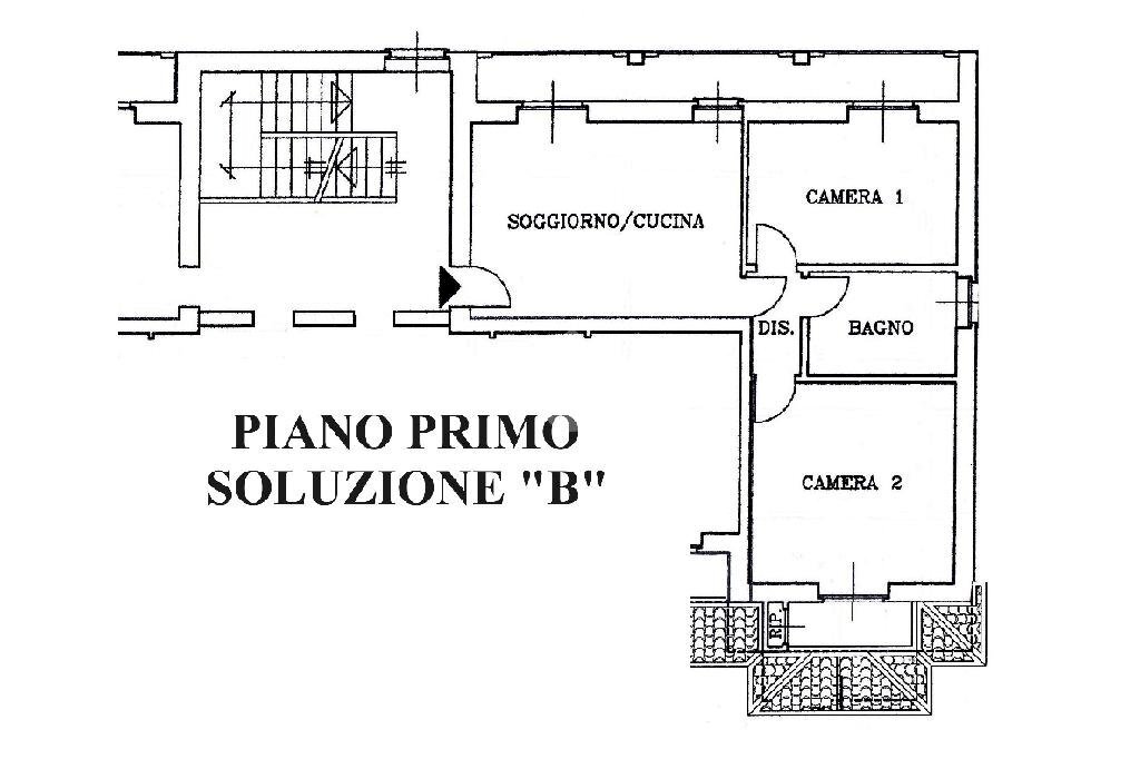 Three-room apartment via casalis, Vigone - floor plans 1