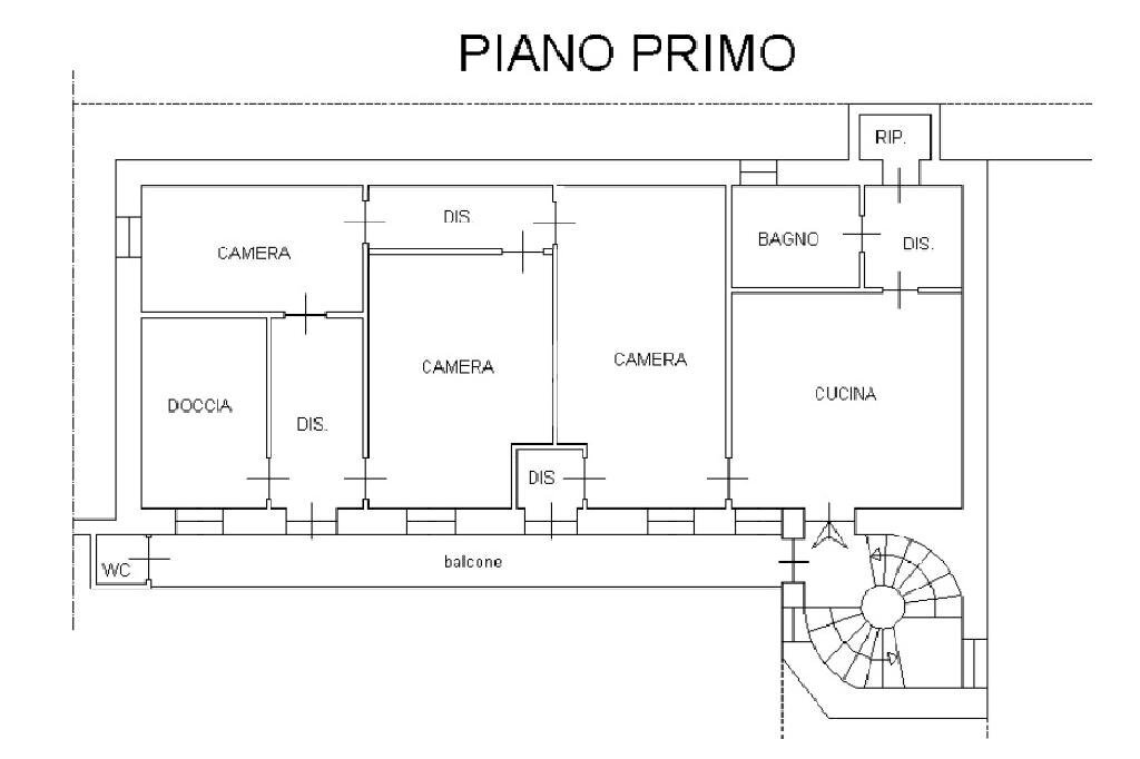 Four-room apartment Via Garibaldi, Vigone - floor plans 1